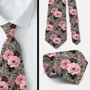 Cravate Tie pour homme Nœud papillon floral pour mariage