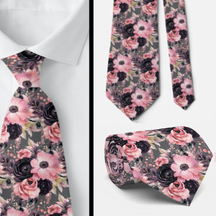 Cravate Tie pour homme Nœud papillon floral pour mariage