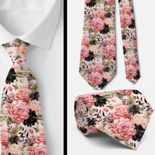Cravate Tie pour homme Nœud papillon floral pour mariage