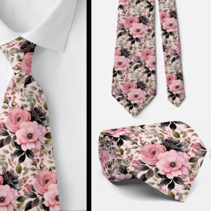 Cravate Tie pour homme Nœud papillon floral pour mariage
