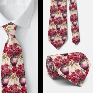 Cravate Tie pour homme Nœud papillon floral pour mariage
