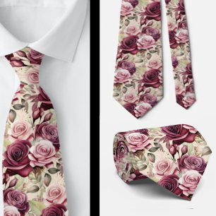 Cravate Tie pour homme Nœud papillon floral pour mariage