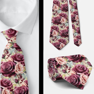 Cravate Tie pour homme Nœud papillon floral pour mariage
