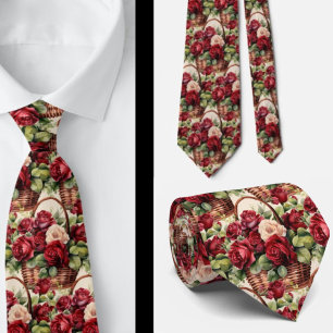 Cravate Tie pour homme Nœud papillon floral pour mariage