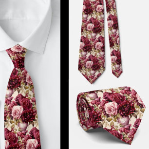 Cravate Tie pour homme Nœud papillon floral pour mariage