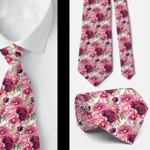 Cravate Tie pour homme Nœud papillon floral pour mariage