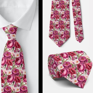 Cravate Tie pour homme Nœud papillon floral pour mariage