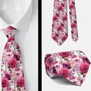 Cravate Tie pour homme Nœud papillon floral pour mariage