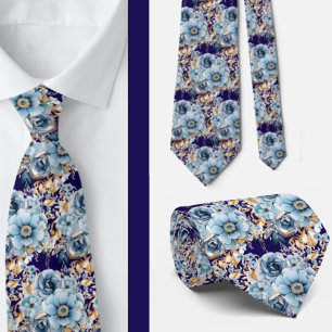 Cravate Tie pour homme Nœud papillon floral pour mariage