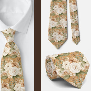 Cravate Tie pour homme Nœud papillon floral pour mariage