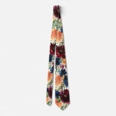 Cravate Tie pour homme | Nœud papillon floral pour mariage (Dos)