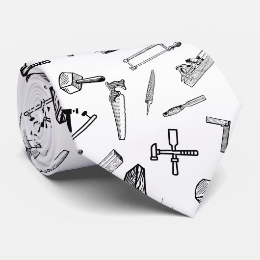 Cravate Tie Profession de Menuisier Papa (Roulé)