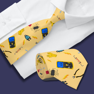Cravate Tie Profession Électricien Papa