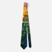 Cravate Tie professionnelle arc-en-ciel (Devant)