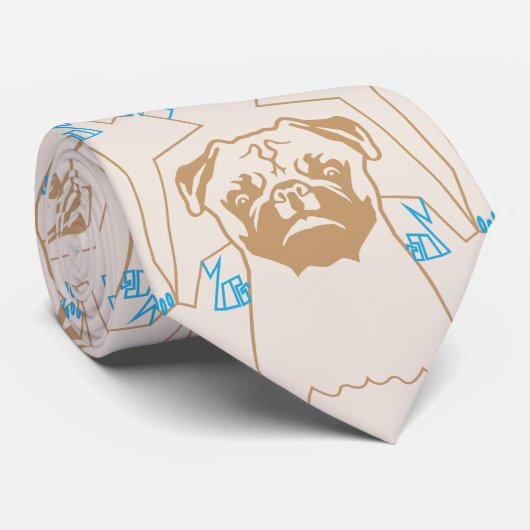 Cravate Tie Pug (Roulé)