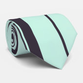 Cravate Tie rayé rétro turquoise (Roulé)