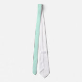 Cravate Tie rayé rétro turquoise (Dos)