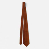 Cravate Tie rayée texturée orange brûlé (Dos)