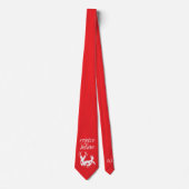 Cravate Tie : Réjouissez-vous & Croyez (rouge) (Devant)