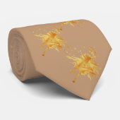 Cravate Tie Texturé Automne Pastel Beige (Roulé)