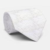 Cravate Tie Texturé Blanc (Roulé)