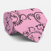 Cravate Tie Tribal Rose (Roulé)