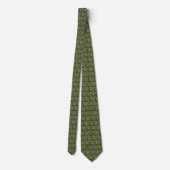 Cravate Tie Vert Stealth Col Avocado Faux Brodé (Dos)