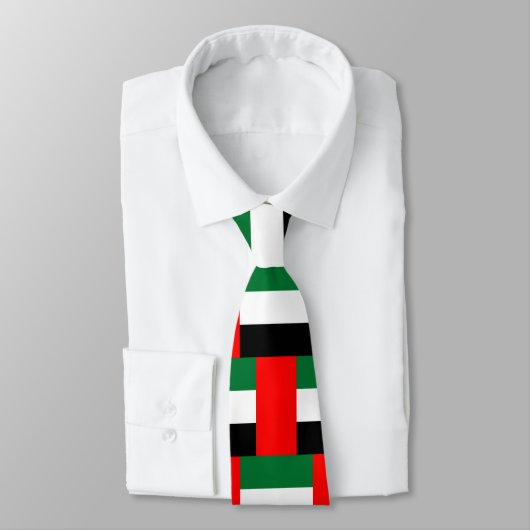Cravate Tie with Flag of United Arab Emirates (Attaché)