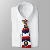 Cravate Tie with Flag of Utah, USA (Attaché)