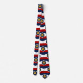 Cravate Tie with Flag of Utah, USA (Dos)