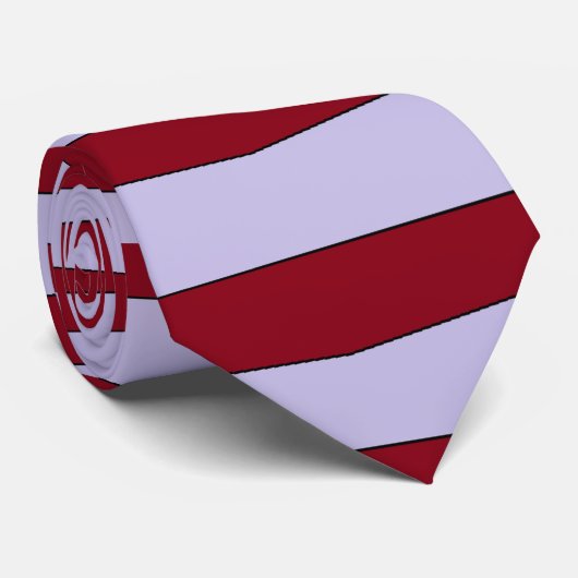 Cravate Tie zèbre pour hommes (Roulé)
