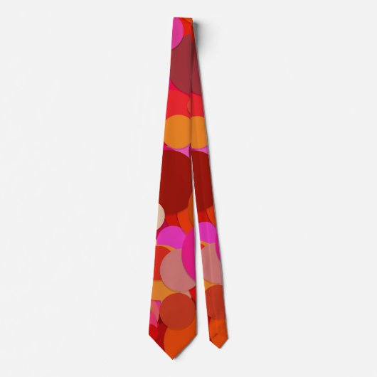 Cravate tied confettis point rouge (Devant)