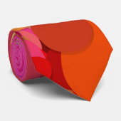 Cravate tied confettis point rouge (Roulé)