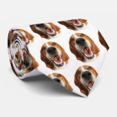 Cravate Tied de beagle heureux (Roulé)