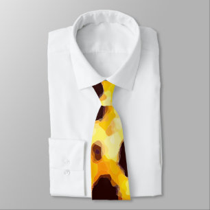Cravate Tied de cou tendance imprimé guépard abstrait
