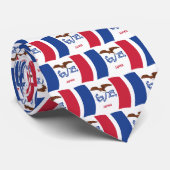 Cravate Tied de drapeau de l'Iowa (Roulé)