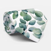Cravate Tied de mariage au eucalyptus (Roulé)