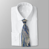 Cravate Tied Marbré Bleu (Attaché)