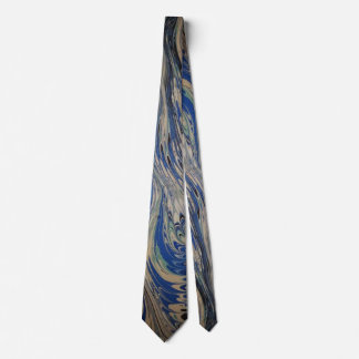 Cravate Tied Marbré Bleu