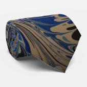 Cravate Tied Marbré Bleu (Roulé)