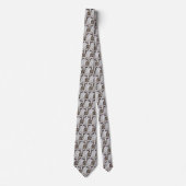 Cravate Tied motif chèvres grises (Devant)