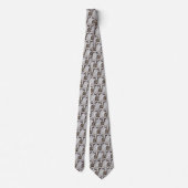 Cravate Tied motif chèvres grises (Dos)