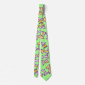 Cravate Tied Nacho sur Electric Mint (Dos)