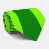 Cravate Tied Tie Art Abstrait Funky Lime et Vert (Roulé)
