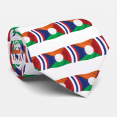 Cravate Tiedon du drapeau de la Réunion (Roulé)