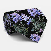 Cravate Tiedoux de bureau fleuri bohème décontracté (Roulé)