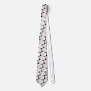 Cravate Tiedrayon argenté zigzag