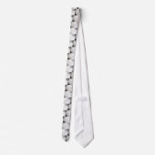 Cravate Tiedrayon argenté zigzag (Dos)