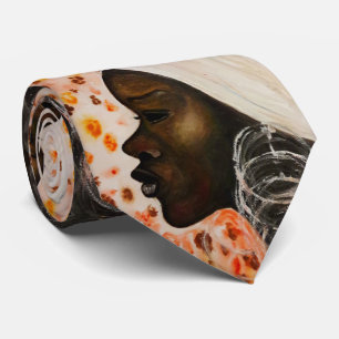 Cravate Tiedu de femme africaine