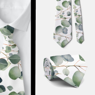 Cravate Ties à col formels en eucalyptus Simples et clas